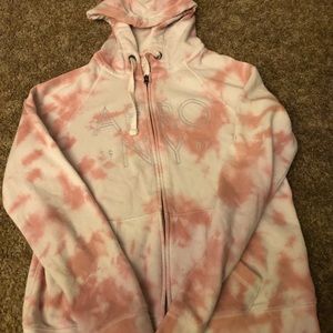 Areo NY, pink and white tie-dye jacket